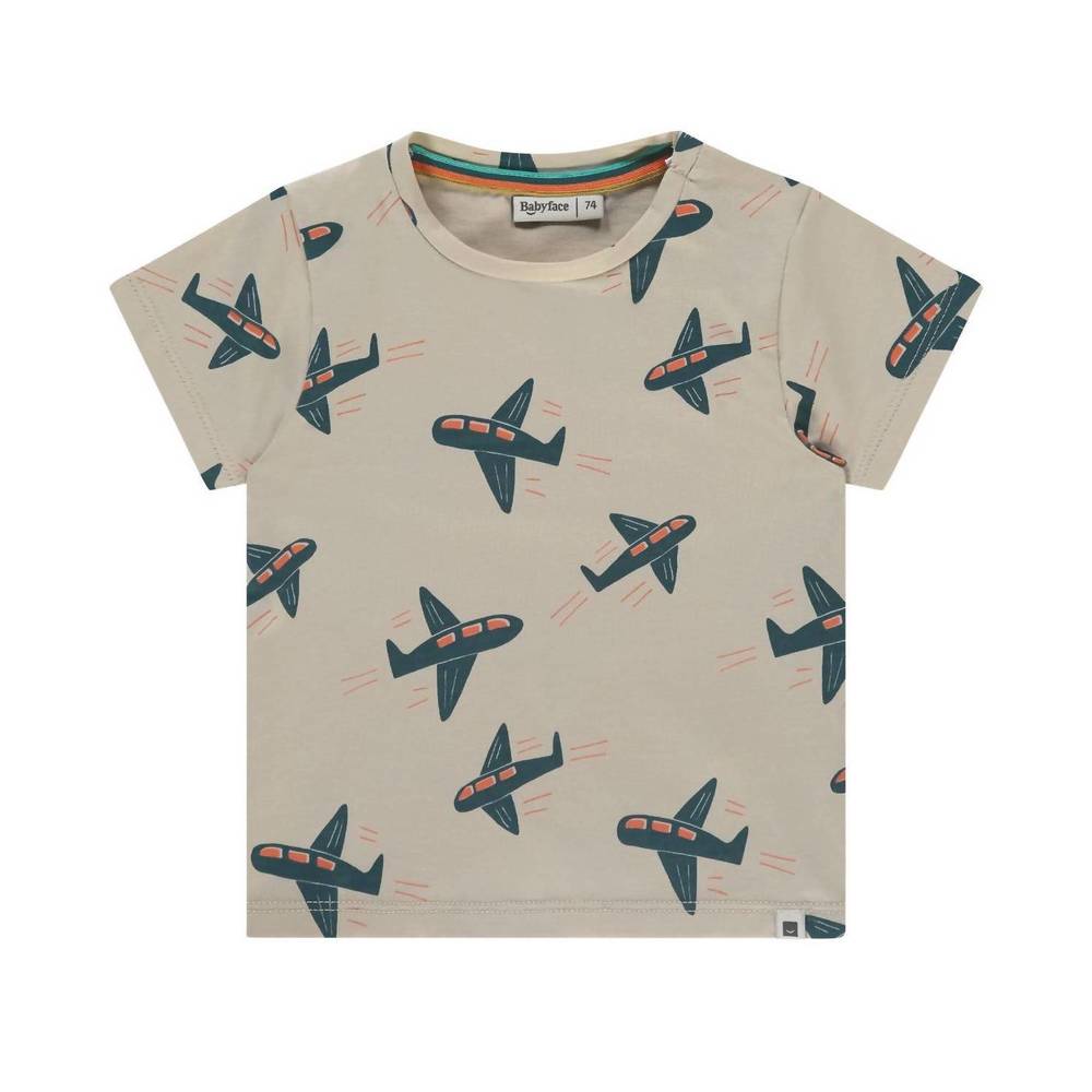 NEW BABYFACE boys' jet plane short sleeve tee in shell